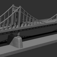 Rheinbrücke Uerdingen 3D